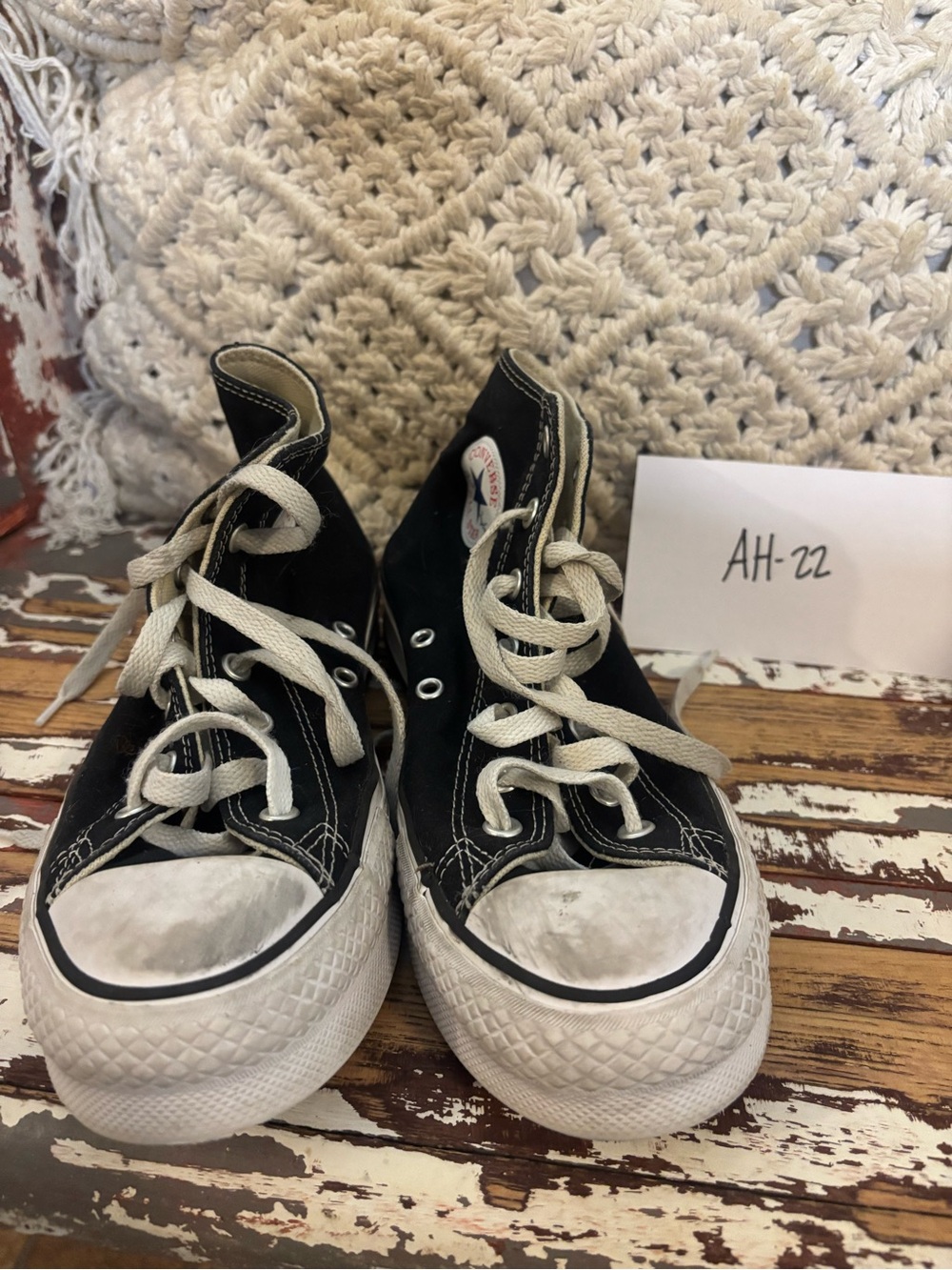 Converse Kids Black & White High-Top Sneakers